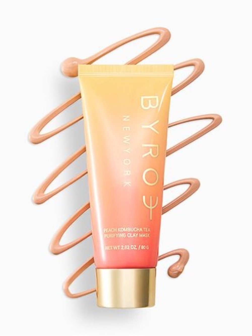 BYROE Peach Kombucha Tea Purifying Clay Mask